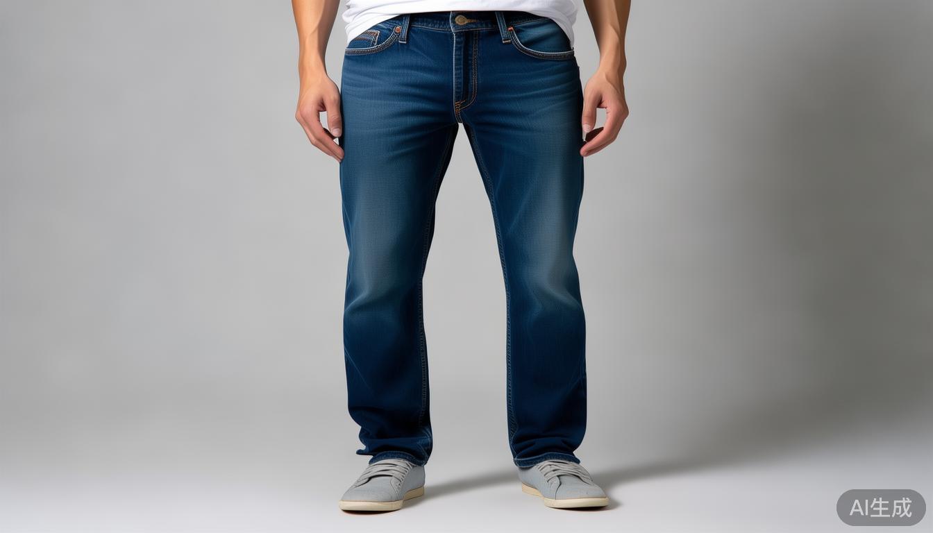 直筒牛仔裤如何选？返璞归真：高腰直筒裤，塑造男人味与显高利器