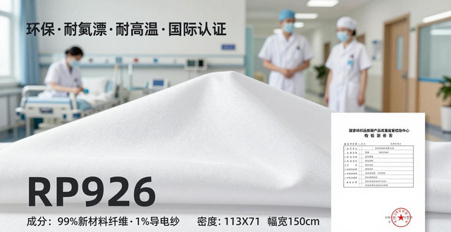 含99%新材料纤维的面料，适合做中高端医护服迎合进出口需求
