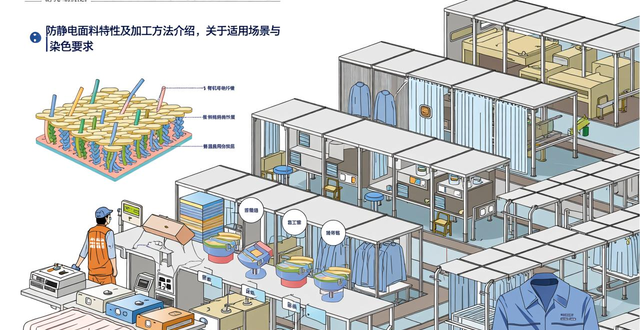 防静电面料特性及加工方法介绍，关乎适用场景与染色要求