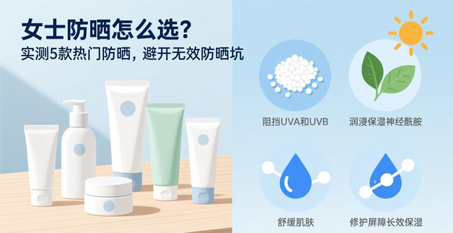 女士防晒怎么选？实测5款热门防晒，避开无效防晒坑