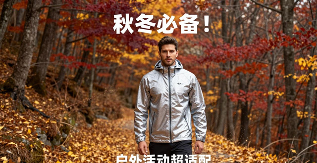 秋冬必备！哥伦比亚男子银点热能防水冲锋衣，户外活动超适配