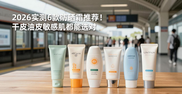 2026实测6款防晒霜推荐！干皮油皮敏感肌都能选对