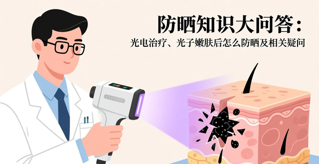 防晒知识大问答：光电治疗、光子嫩肤后怎么防晒及相关疑问