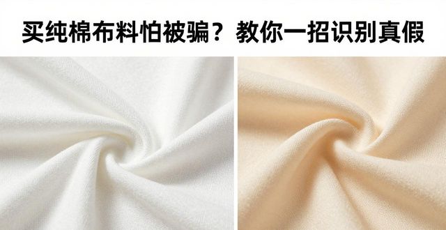 买纯棉布料怕被骗？教你一招识别真假