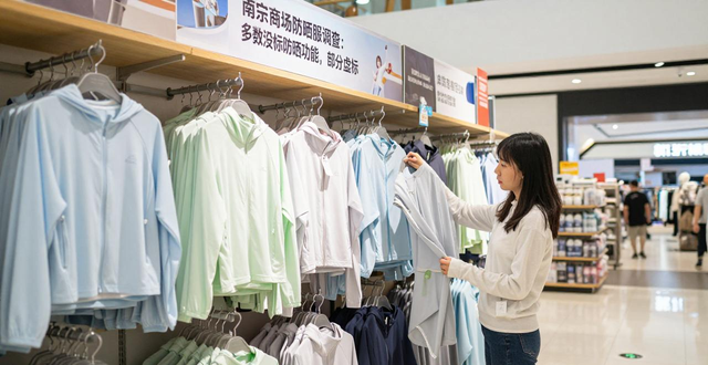 南宁商场防晒服调查：多数没标防晒功能，部分虚标