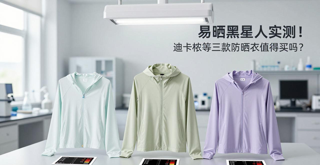 易晒黑星人实测！迪卡侬等三款防晒衣值得买吗？