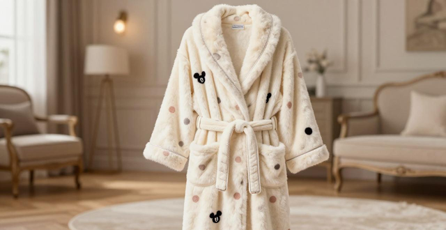 优质法兰绒面料睡袍三件套，裁剪精致时尚又保暖