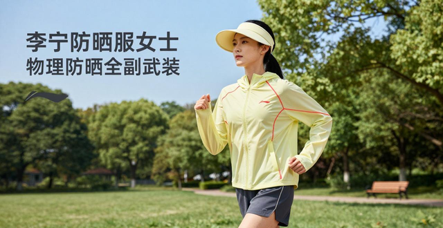 李宁防晒服女士 物理防晒全副武装